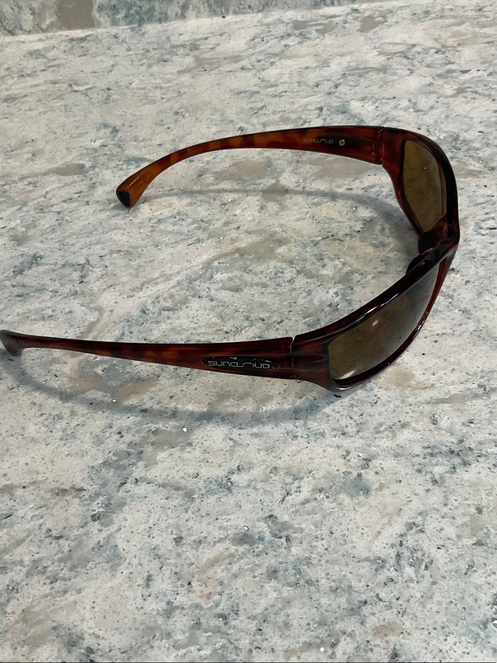 SUNCLOUD Tortoise Frame Sunglasses with Brown Lenses